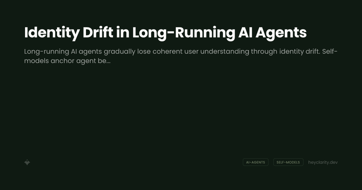 Identity Drift in Long-Running AI Agents